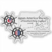 JASNE-JANAFA -Logo-Karte mit vollständiger Bezeich Aufkleber (Vorderseite)