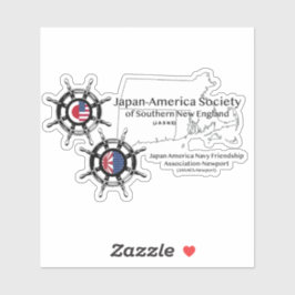 JASNE-JANAFA -Logo-Karte mit vollständiger Bezeich Aufkleber