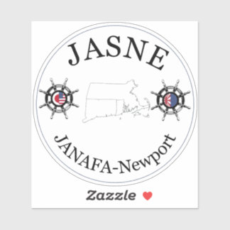 JASNE-JANAFA-Round-Logo Aufkleber