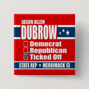 Jason Allen Dubrow für Staats-Repräsentanten Button
