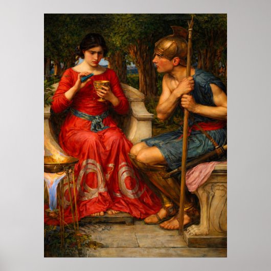 Jason and Medea by John William Waterhouse  Poster (Vorne)