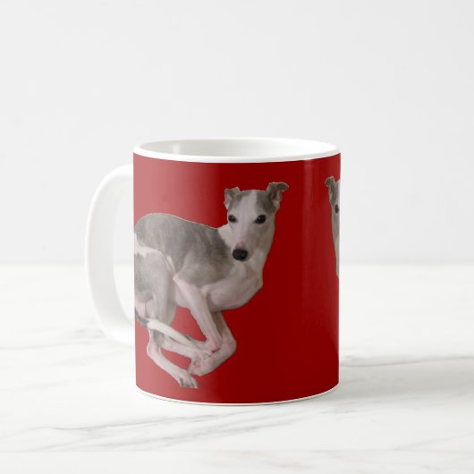 Jason die whippet Tasse (Vorderseite Links)
