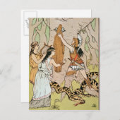 Jason ergreift die Goldene Fleece Postkarte (Vorne/Hinten)