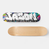 Jason Graffiti Custom Personalisiert Skateboard (Horizontal)
