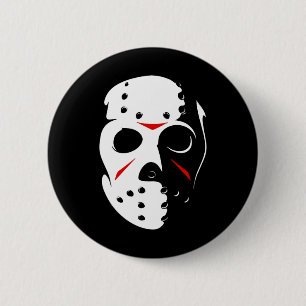 Jason Hockey Masask Halloween Freitag, 13. Button