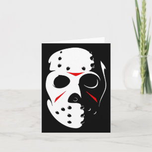 Jason Hockey Masask Halloween Freitag, 13. Karte