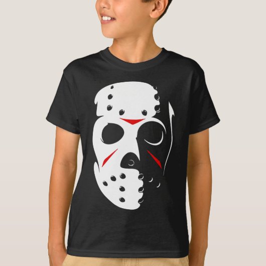 Jason Hockey Mask Halloween Freitag, 13. T-Shirt (Vorderseite)