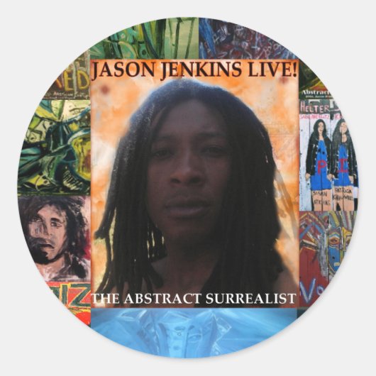 JASON JENKINS LEBEN! RUNDER AUFKLEBER (Vorderseite)