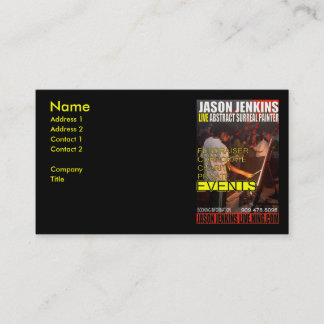 JASON JENKINS LIVE EVENTS VISITENKARTE