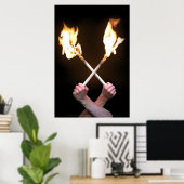 Jason. L Flammenposter 2 Poster (Heimbüro)