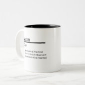 Jason Name Definition Mug | Personalized Boy Name  Zweifarbige Tasse (Vorderseite Links)