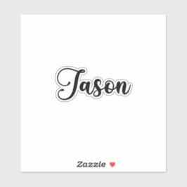 Jason Name - Handgeschriebene Kalligrafie Aufkleber