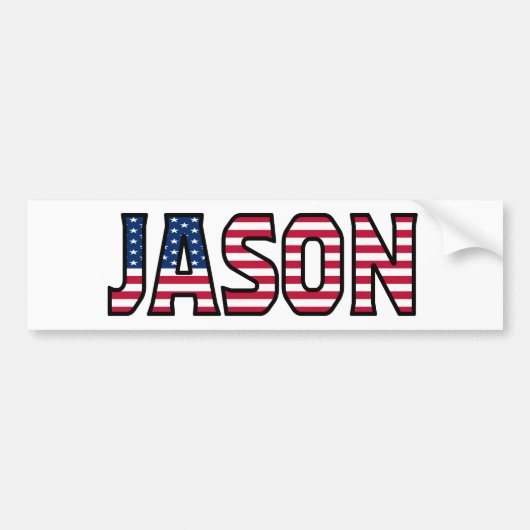Jason Name Vorname USA Aufkleber Sticker Auto Autoaufkleber (Vorne)