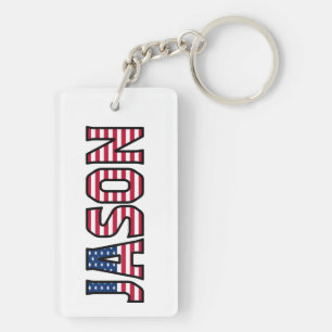 Jason Name Vorname USA Flagge Anhänger Schlüssel Schlüsselanhänger