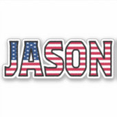 Jason Name Vorname USA Sticker Stickerset (Vorderseite)