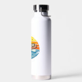 Jason Retro-Sonnenuntergangs-Name-Design Trinkflasche (Links)