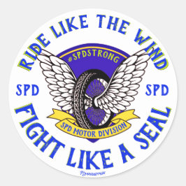 JASON SIEGELS SLIDELL POLICE SPD MOTORBIKE PRAYERS RUNDER AUFKLEBER