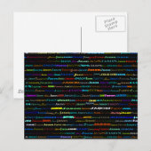 Jason Text Design I Postcard Postkarte (Vorne/Hinten)