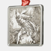 Jason und der Drache (Radierung des 17. Silbernes Ornament (Links)