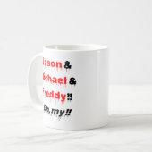 Jason und michael und freddy kaffeetasse (Vorderseite Links)