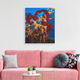 Jason und sein Lehrer | Maxfield Parrish | Leinwanddruck