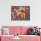 Jason und sein Lehrer von Maxfield Parrish Leinwanddruck (Insitu (Wohnzimmer))