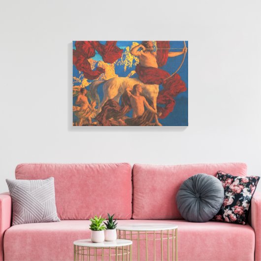 Jason und sein Lehrer von Maxfield Parrish Leinwanddruck (Insitu (Wohnzimmer))