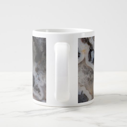 Jasper Agate Mixed Slab Jumbo-Tasse (Rückseite)