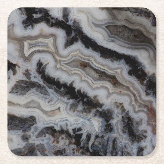 Jasper Agate Mixed Slab Rechteckiger Pappuntersetzer (Vorderseite)