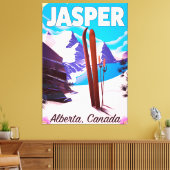 Jasper Alberta Canada Reiseplakat Leinwanddruck (Insitu (Wohnzimmer))