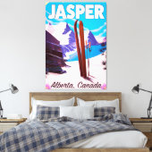 Jasper Alberta Canada Reiseplakat Leinwanddruck (Insitu (Schlafzimmer))