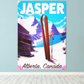 Jasper Alberta Canada Reiseplakat Leinwanddruck (Insitu (Holzboden))