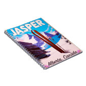 Jasper Alberta Canada Reiseplakat Notizblock (Rechte Seite)