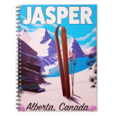 Jasper Alberta Canada Reiseplakat Notizblock (Vorderseite)