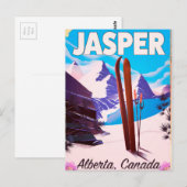 Jasper Alberta Canada Reiseplakat Postkarte (Vorne/Hinten)