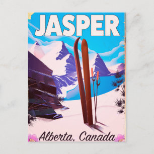 Jasper Alberta Canada Reiseplakat Postkarte