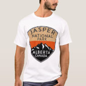 JASPER ALBERTA CANADA Skiing Ski Mountain Mountai T-Shirt (Vorderseite)