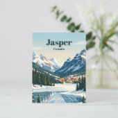 Jasper Alberta Kanada Postkarte (Stehend Vorderseite)