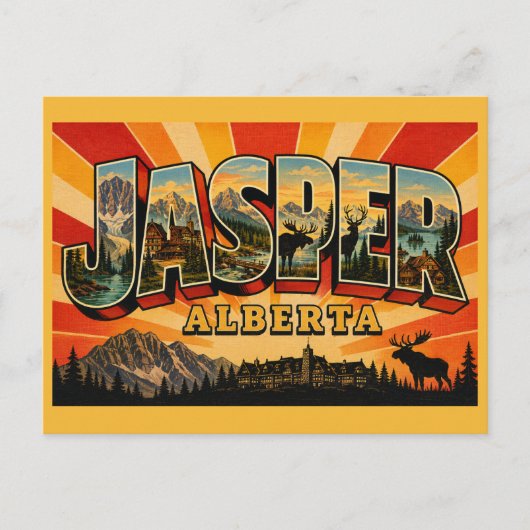 Jasper Alberta Wild & Serene Postkarte (Vorderseite)