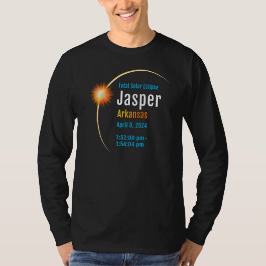 Jasper Arkansas Ar Total Solar Eclipse 2024 1 T-Shirt (Vorderseite)