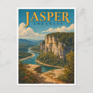 Jasper Arkansas Ozark Bluffs GeoSaga Postkarte