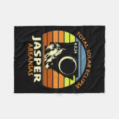 Jasper Arkansas Total Solar Eclipse 2024 Fleecedecke (Vorderseite (Horizontal))