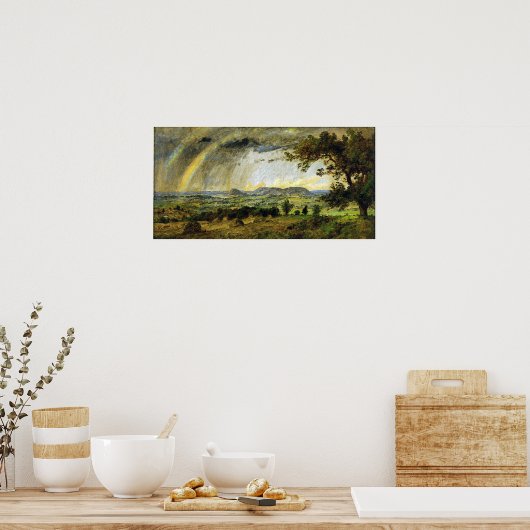 Jasper Francis Cropsey A Passende Dusche Poster (Küche)