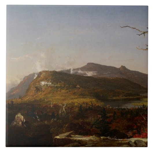 Jasper Francis Cropsey - Catskill Mountain House Fliese (Vorderseite)