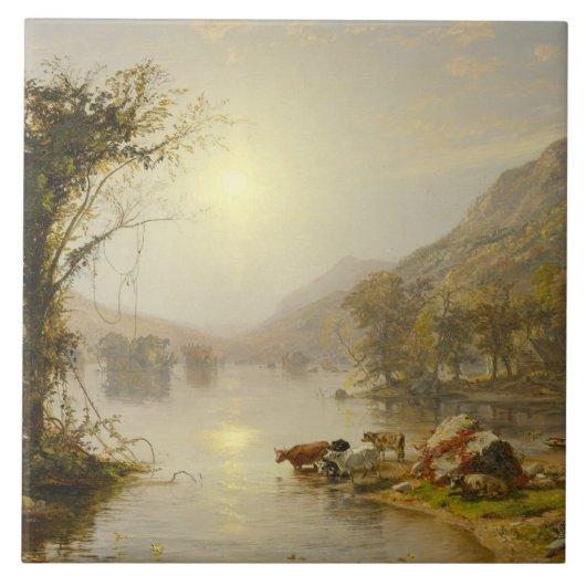 Jasper Francis Cropsey - Herbst auf Greenwood Lake Fliese (Vorderseite)