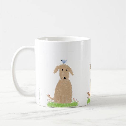 "JASPER IN THE GRASS" - Kaffee-Tasse Kaffeetasse (Links)