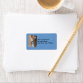 Jasper Kitten Foto Blue Address Labels Adressaufkleber (Insitu)