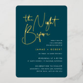 Jasper | Modernes Minimalistisches Script Probe Di Folieneinladung (Vorderseite)