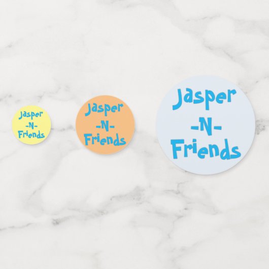 Jasper-n-Friends Confetti Konfetti (Vorderseiten)