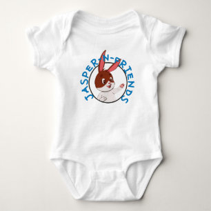 Jasper-n-Friends-Logo-Baby-Einzelstück Baby Strampler